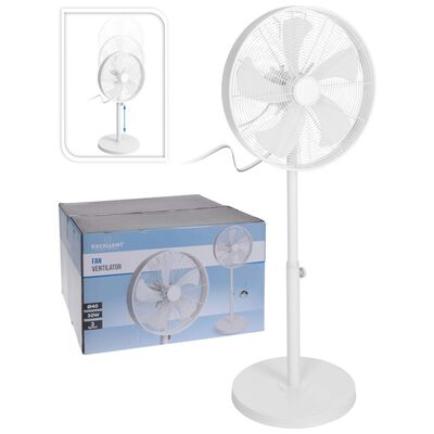 Excellent Electrics Stojící ventilátor 50 W 40 cm bílý