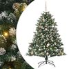 vidaXL Uměl&yacute; v&aacute;nočn&iacute; stromeček Zelen&aacute; 150 cm PVC, plast a ocel