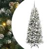 vidaXL Uměl&yacute; v&aacute;nočn&iacute; stromeček B&iacute;l&aacute; 180 cm PVC, plast, ocel a PE