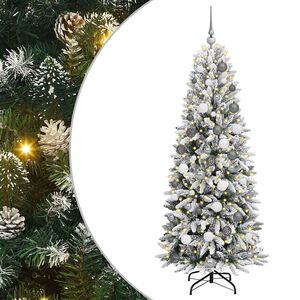 vidaXL Uměl&yacute; v&aacute;nočn&iacute; stromeček B&iacute;l&aacute; 180 cm PVC, plast, ocel a PE