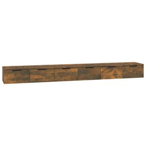 vidaXL N&aacute;stěnn&eacute; skř&iacute;ňky 2 ks kouřov&yacute; dub 102x30x20 cm kompozitn&iacute; dřevo