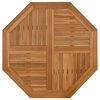 vidaXL Stoln&iacute; deska 90 x 90 x 2,5 cm osmihrann&aacute; masivn&iacute; teakov&eacute; dřevo