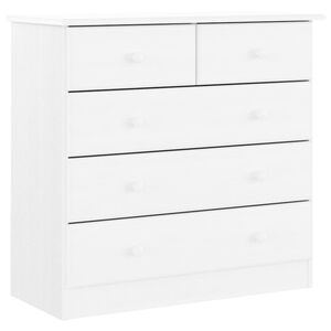vidaXL Komoda ALTA b&iacute;l&aacute; 77 x 35 x 73 cm masivn&iacute; borov&eacute; dřevo