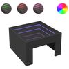vidaXL Konferenčn&iacute; stolek s Infinity LED čern&yacute; 50 x 50 x 30 cm