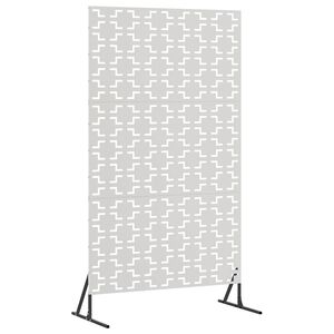 vidaXL Obrazovka pro soukrom&iacute; 100 x 50 x 180 cm Nerezov&aacute; ocel Stř&iacute;brn&aacute;