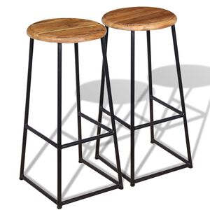 vidaXL Barov&aacute; stolička 2 ks masivn&iacute; teak
