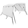 vidaXL Bimini stř&iacute;&scaron;ka se 3 oblouky a bočnicemi 183x(137&ndash;152)x137 cm