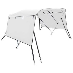 vidaXL Bimini stř&iacute;&scaron;ka se 3 oblouky a bočnicemi 183x(137&ndash;152)x137 cm