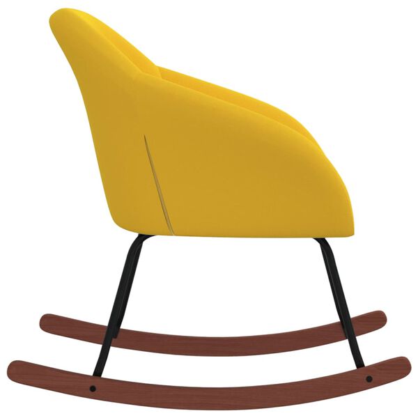 vidaXL Houpac&iacute; křeslo žlut&eacute; textil