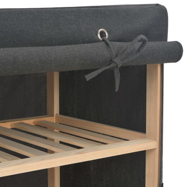 vidaXL Šatní skříň šedá 135 x 40 x 170 cm textil