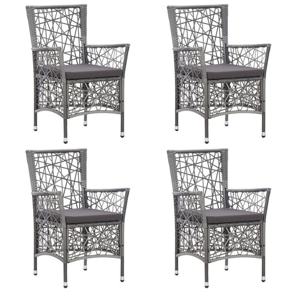 vidaXL 5d&iacute;ln&yacute; zahradn&iacute; j&iacute;deln&iacute; set &scaron;ed&yacute;