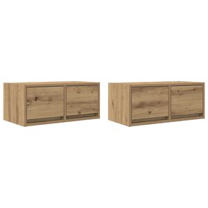 vidaXL TV skř&iacute;ňky 2 ks Dub Artisan 60x31x25,5 cm Dřevěn&eacute; konstrukce