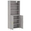 vidaXL Skř&iacute;ň highboard &scaron;ed&aacute; sonoma 69,5 x 34 x 180 cm kompozitn&iacute; dřevo