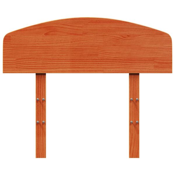 vidaXL Čelo postele voskově hněd&eacute; 100 cm masivn&iacute; borov&eacute; dřevo