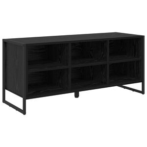 vidaXL Skř&iacute;ň na obuv 100 x 35 x 44 cm Kompozitn&iacute; dřevo Čern&yacute; dub