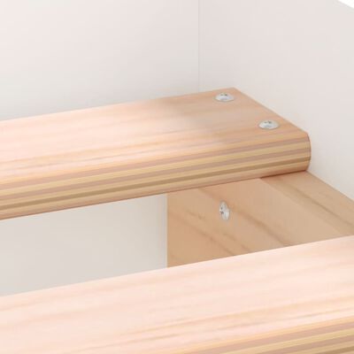 vidaXL Rám postele bílý 75 x 190 cm Small Single kompozitní dřevo