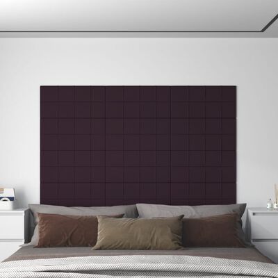 vidaXL Nástěnné panely 12 ks fialové 60 x 30 cm textil 2,16 m²