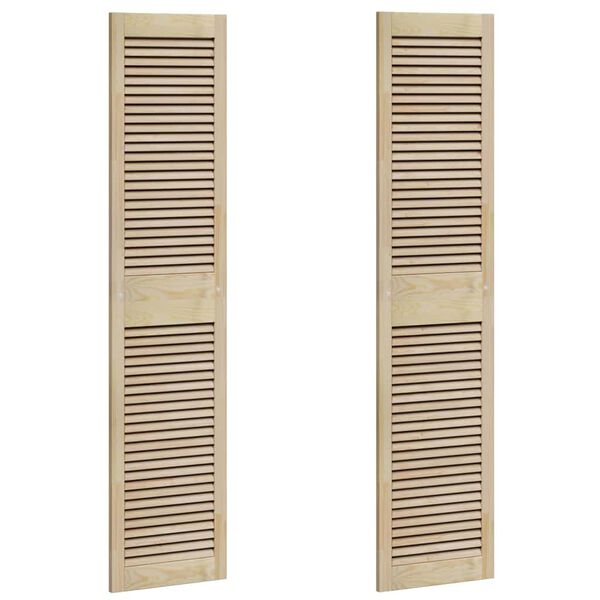 vidaXL Skř&iacute;ňov&eacute; dveře se dveřmi 2 pcs Př&iacute;rodn&iacute; 170 x 2,1 x 39,5 cm