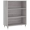 vidaXL Skř&iacute;ň highboard &scaron;ed&aacute; sonoma 69,5 x 34 x 180 cm kompozitn&iacute; dřevo