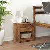 vidaXL Nočn&iacute; stolek se z&aacute;suvkou old wood 39 x 28 x 41 cm