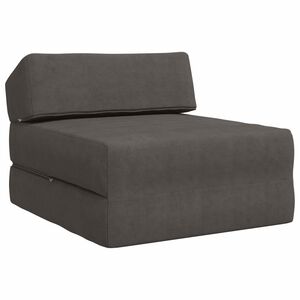 vidaXL Skl&aacute;dac&iacute; pohovka postel Tmavě &scaron;ed&aacute; 60 x 70 x 41 cm Textil
