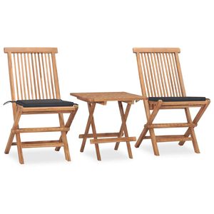 vidaXL 3d&iacute;ln&yacute; skl&aacute;dac&iacute; zahradn&iacute; j&iacute;deln&iacute; set s podu&scaron;kou masivn&iacute; teak