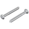 vidaXL &Scaron;roub 2 ks Stř&iacute;brn&aacute; M6 x 50 mm Ocel
