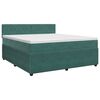 vidaXL Postel boxspring s matrac&iacute; Tmavě zelen&aacute; 140 x 200 cm Samet