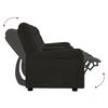 vidaXL 4m&iacute;stn&eacute; polohovac&iacute; křeslo s drž&aacute;ky na n&aacute;poje čern&eacute;