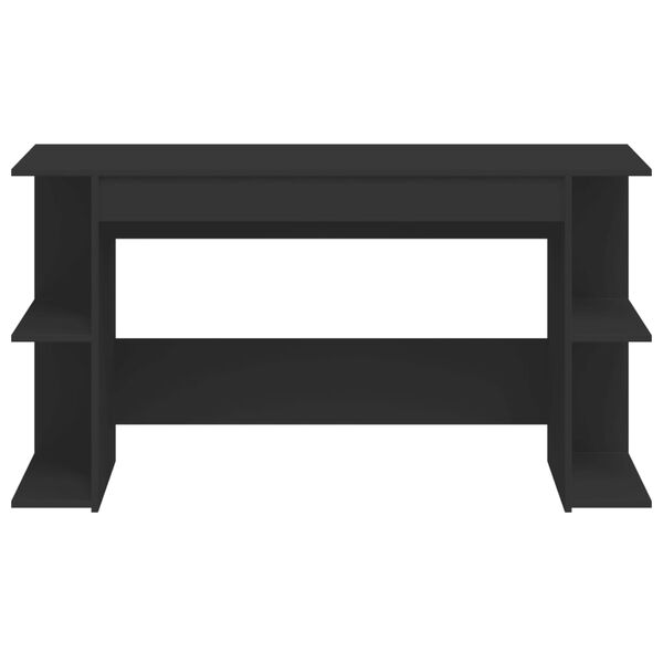 vidaXL Psac&iacute; stůl čern&yacute; 140 x 50 x 75 cm kompozitn&iacute; dřevo