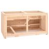 vidaXL Klec pro křečky 104 x 52 x 54 cm masivn&iacute; jedlov&eacute; dřevo