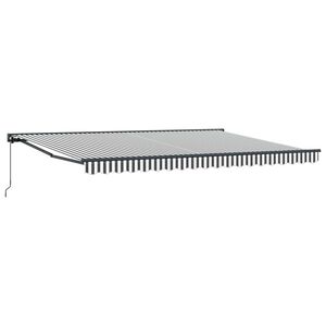 vidaXL R&aacute;m mark&yacute;zy Antracitov&aacute; a b&iacute;l&aacute; 450 &times; 300 cm