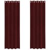 vidaXL Zatemňovac&iacute; z&aacute;věsy 2 pcs V&iacute;no Červen&eacute; 140 x 225 cm samet