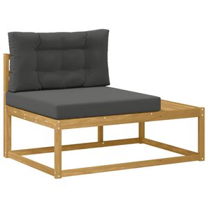 vidaXL Venkovn&iacute; koncov&aacute; pohovka B&iacute;l&aacute; 115 x 83 x 73 cm Polyester