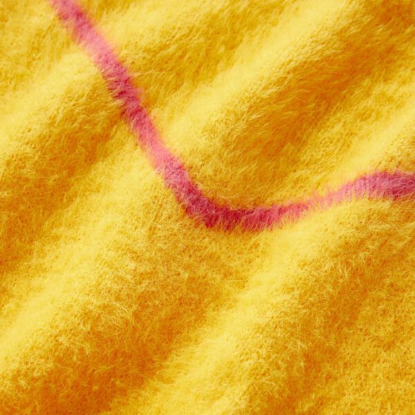 Dětsk&yacute; svetr pleten&yacute; tmavě okrov&yacute; 116