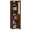 vidaXL Skř&iacute;ň highboard kouřov&yacute; dub 34,5 x 34 x 180 cm kompozitn&iacute; dřevo