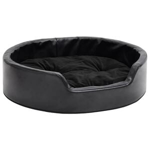 vidaXL Pel&iacute;&scaron;ek pro psy čern&yacute; 69 x 59 x 19 cm ply&scaron; a uměl&aacute; kůže