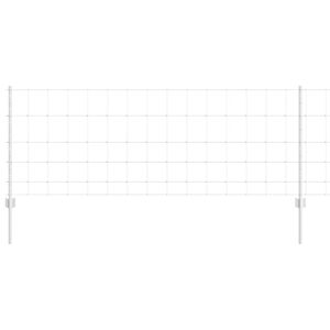 vidaXL Plot s sloupkem Stř&iacute;brn&aacute; 0,8 x 25 m Ocel