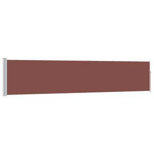 vidaXL Zatahovac&iacute; bočn&iacute; mark&yacute;za/z&aacute;stěna na terasu 100 x 500 cm hněd&aacute;