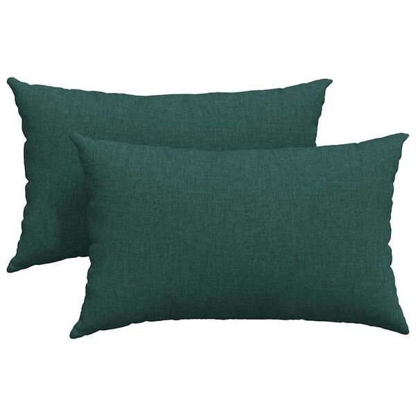 vidaXL Pohovkov&eacute; pol&scaron;t&aacute;ře 2 pcs Tmavě zelen&aacute; 50 x 30 cm textil