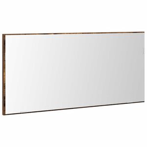 vidaXL Zrcadlo Hněd&aacute; 80 x 37 cm Sklo a inžen&yacute;rsk&eacute; dřevo