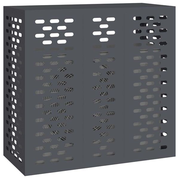 vidaXL Ochrana klimatizace Antracit 110 x 50 x 105 cm Ocel