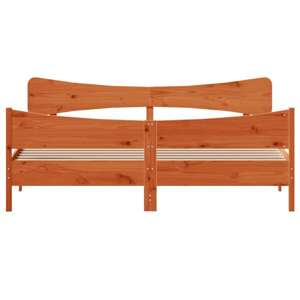 vidaXL Postel bez matrace voskově hněd&aacute; 180 x 200 cm masivn&iacute; borovice