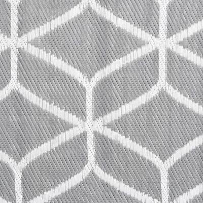 vidaXL Venkovní koberec šedý 80 x 250 cm PP