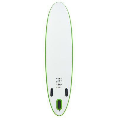 vidaXL Nafukovací SUP paddleboard s příslušenstvím zeleno-bílý