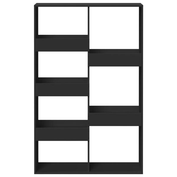 vidaXL Dělic&iacute; stěna čern&aacute; 100 x 33 x 155,5 cm kompozitn&iacute; dřevo