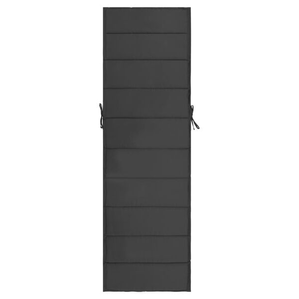 vidaXL Polstr na zahradn&iacute; leh&aacute;tko antracitov&yacute; 190 x 60 x 4 cm