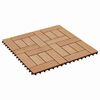 vidaXL Dlažba na terasu 22 pcs Teak 30 x 30 cm Dřevoplast