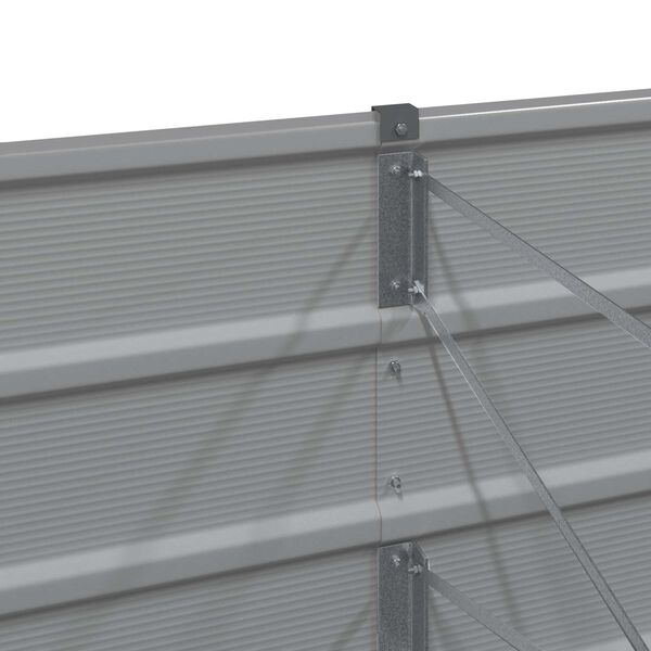 vidaXL Truhl&iacute;k Světle &scaron;ed&aacute; 480 x 50 x 45 cm Pozinkovan&aacute; ocel