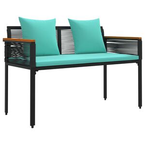 vidaXL Venkovn&iacute; lavice 2 -Seater 117 x 54 x 74.5 cm polyratan